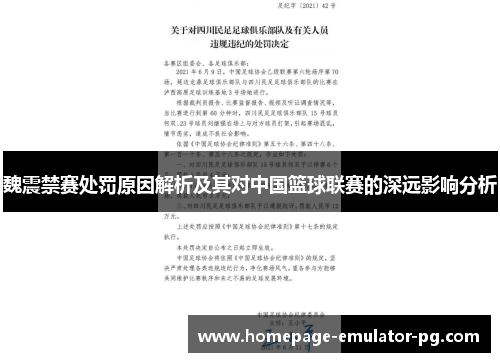 魏震禁赛处罚原因解析及其对中国篮球联赛的深远影响分析